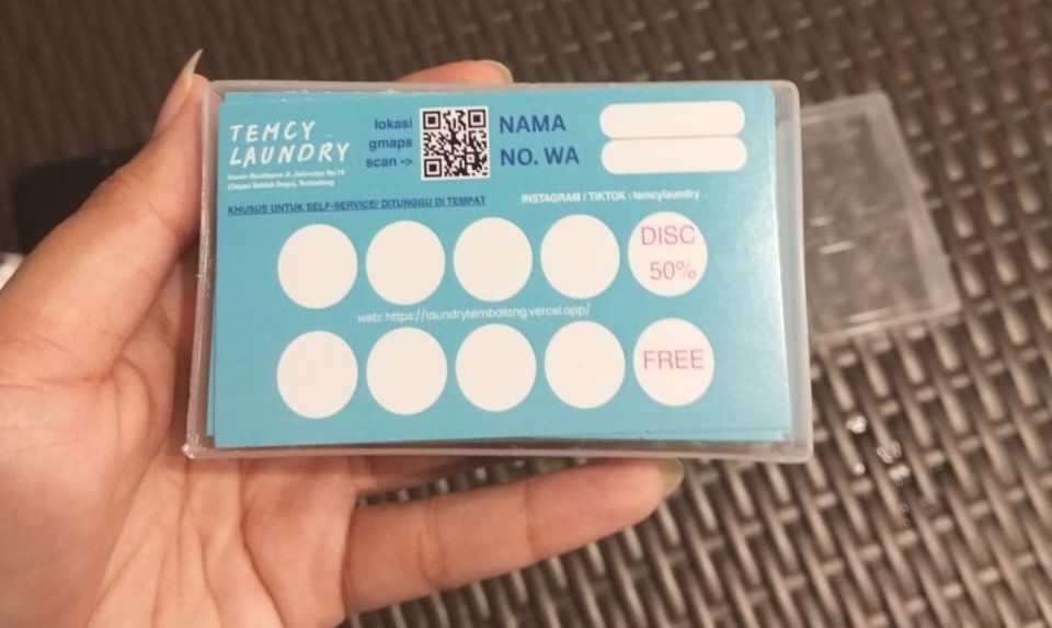 Program loyalty Temcy: kumpulin 4x self service dapet diskon 50%, tambah 4x lagi dapet gratis